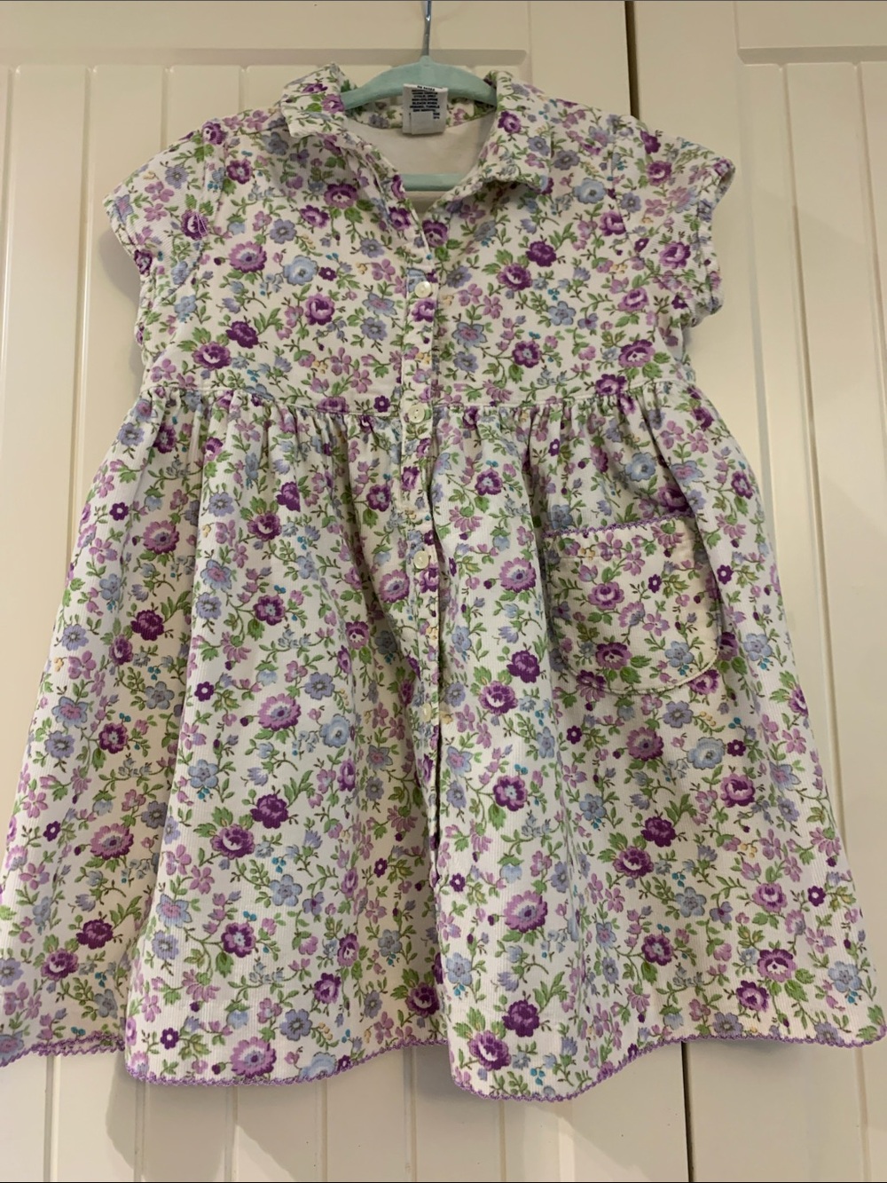 GAP floral cord toddler dress